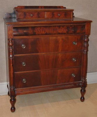 Lot 221 - American Victorian Mahogany Chest of Drawers...