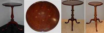 Lot 200 - Three Georgian Style Mahogany Tripod Tables...