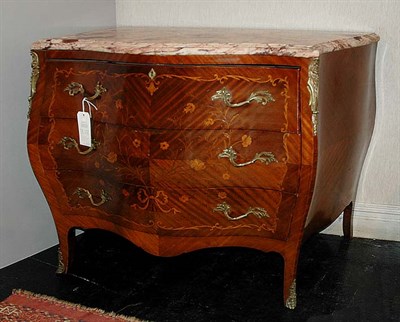 Lot 4168 - Louis XV Style Marble Top Gilt-Metal Mounted...
