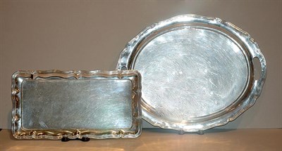 Lot 439 - Four Austro-Hungarian Silver Serving Trays...