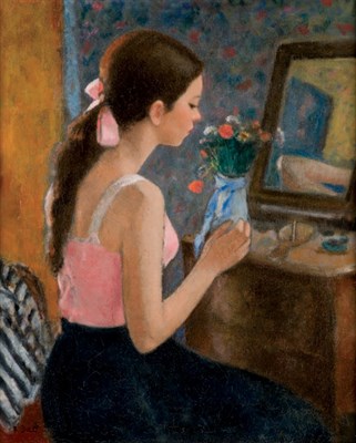 Lot 1078 - Francois Gall French, 1912-1987 Young Girl...