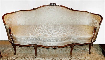 Lot 411 - Louis XV Beechwood Canape Mid 18th century The...