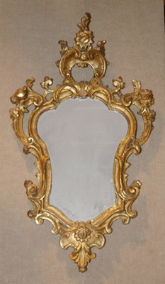 Lot 348 - Italian Rococo Gilt-Wood Mirror The...