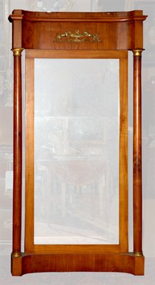 Lot 473 - Empire Gilt-Bronze Mounted Walnut Pier Mirror...