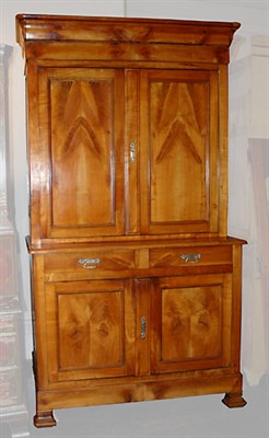 Lot 3527 - Cherry Bookcase Cabinet Height 7 feet 5 inches,...