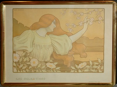 Lot 3143 - Paul Berthon LES EGLANTINES Color lithograph....