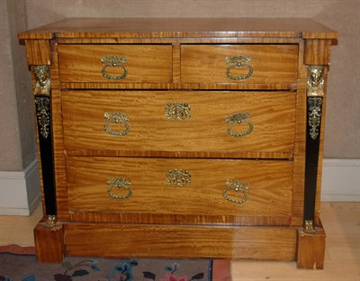 Lot 227 - Empire Style Gilt-Metal Mounted Fruitwood...