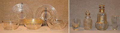 Lot 296 - Gilt Decorated Glass Table Articles Including...