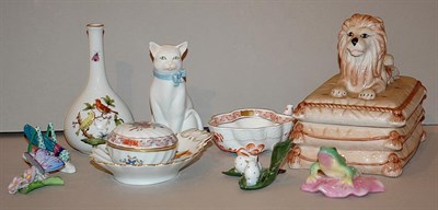 Lot 319 - Miscellaneous Group of Porcelain Trinket Boxes...