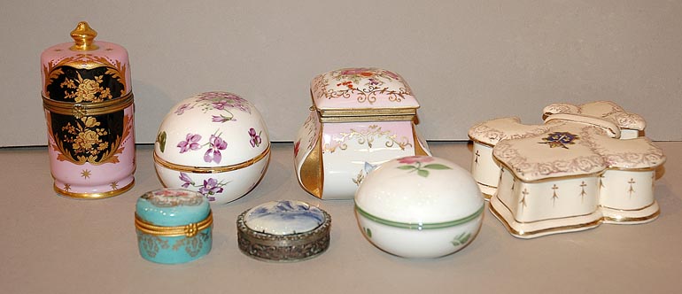 Lot 320 - Miscellaneous Group of Porcelain Trinket Boxes...