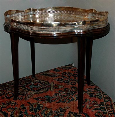 Lot 441 - Georgian Style Silver Plated Tray on Stand
