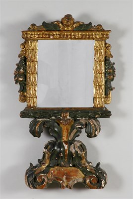 Lot 262 - Continental Baroque Painted and Gilt-Wood...