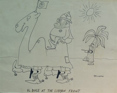 Lot 1303 - Saul Steinberg American, 1914-1999 Il Duce at...