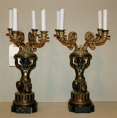 Lot 558 - Pair of Neoclassical Style Gilt and...