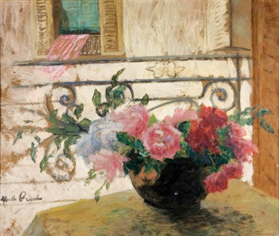 Lot 1071 - Marthe Orant French, 1874-1953 Le Balcon...