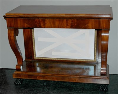 Lot 4135 - American Empire Style Mahogany Pier Table...