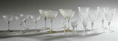 Lot 3197 - Miscellaneous Group of Cut Glass Stemware...