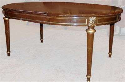 Lot 354 - Louis XVI Style Parcel Gilt Mahogany Dining...