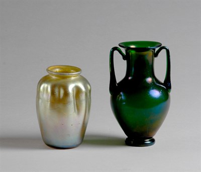 Lot 3474 - Unsigned Loetz Art Glass Bud Vase Of baluster...