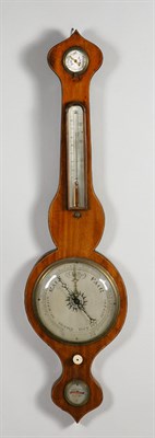 Lot 388 - George III Inlaid Mahogany Barometer Late 18th...