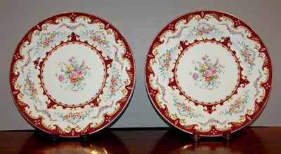 Lot 539A - Set of Twelve Staffordshire Pottery Dinner Plates
