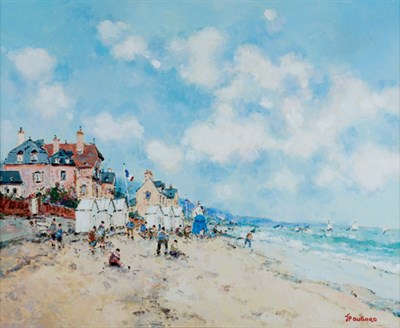 Lot 1088 - Jean Pierre Dubord French, b. 1949 La Plage...