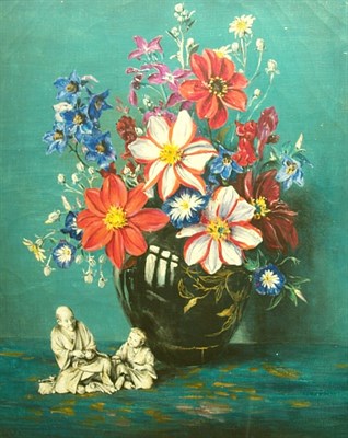 Lot 9 - Laurence Biddle British, b. 1888 Floral Still...