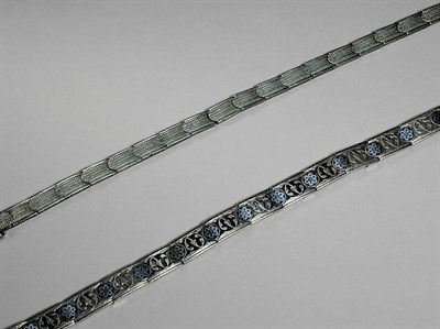 Lot 3199 - Two Russian Silver Belts Each of link form,...