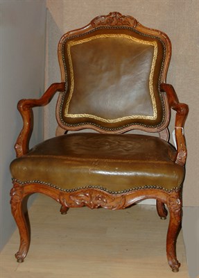 Lot 189 - Louis XV Walnut Fauteuil a la Reine Mid 18th...