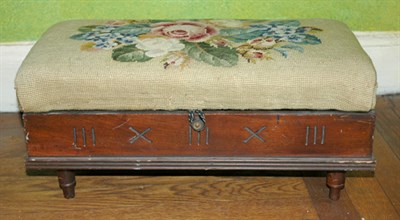 Lot 190 - Victorian Mahogany and Needlework Upholstered...