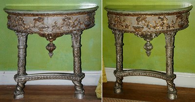 Lot 224 - Pair of Continental Neoclassical Painted,...