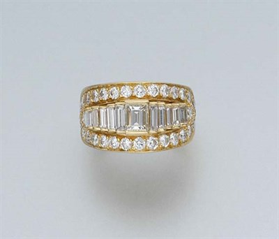 Lot 820 - Gold and Diamond Ring