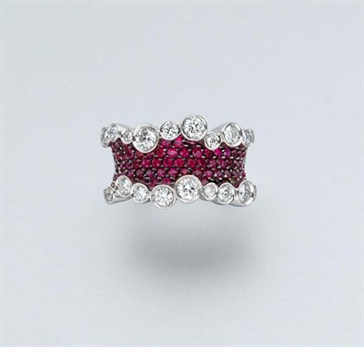 Lot 813 - Ruby and Diamond Ring