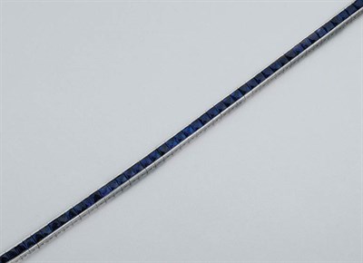 Lot 234 - Sapphire Straightline Bracelet