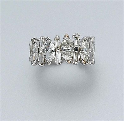 Lot 606 - Diamond Band Ring