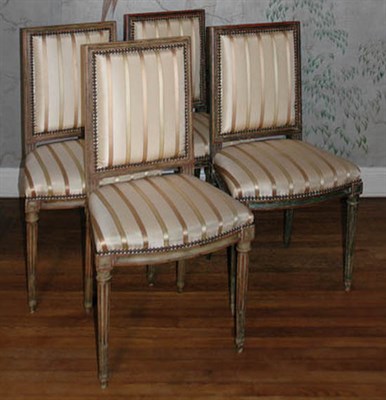 Lot 172 - Set of Four Louis XVI Style Painted Side...