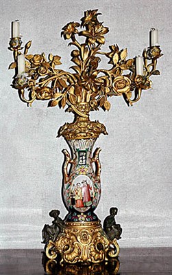 Lot 173 - Napoleon III Gilt and Patinated-Metal and...