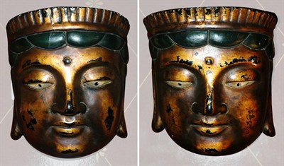 Lot 118 - Pair of Southeast Asian Gilt Decorated and...