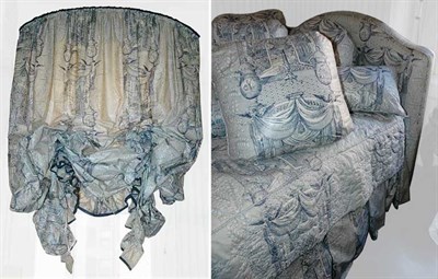 Lot 150 - Group of Toile Upholstered Articles Comprising...