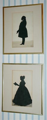Lot 153 - Pair of Framed English Portrait Silhouettes...