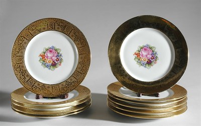 Lot 141 - Set of Eleven Limoges Porcelain Service Plates...
