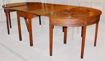 Lot 3157 - George III Style Mahogany Three-Part D-End...