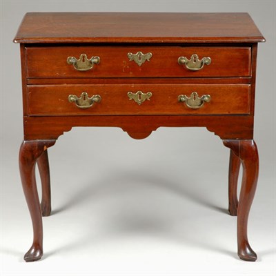 Lot 1520 - George III Mahogany Lowboy 18th Century The...