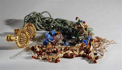 Lot 148 - Miscellaneous Group of Trim, Beaded Tiebacks...