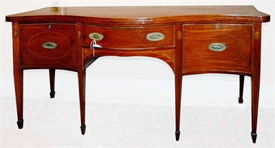 Lot 396 - George III Inlaid Mahogany Sideboard Late 18th...