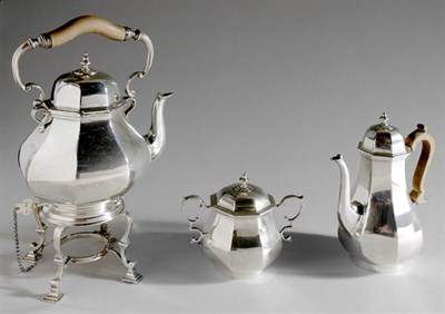 Lot 3359 - George V Silver Tea and Coffee Service...