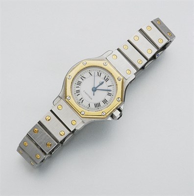 Lot 943 - Stainless Steel and Gold Wristwatch