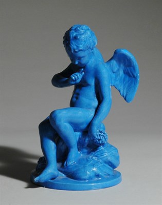 Lot 3251 - Continental Pottery Figure of Cherub In the...