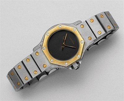 Lot 373 - Stainless Steel and Gold Wristwatch