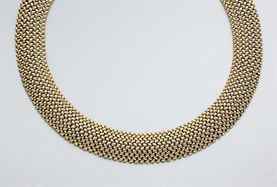 Lot 643 - Woven Gold Necklace